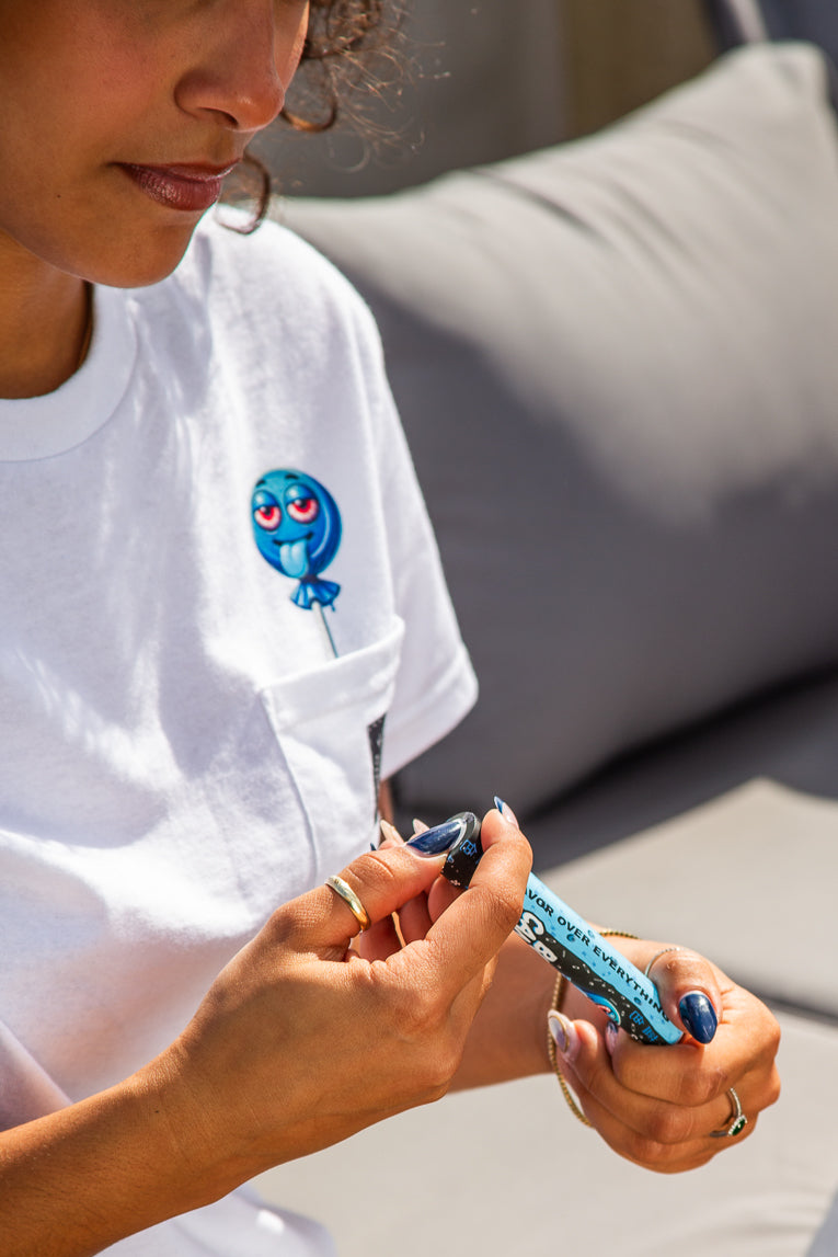 Blue Candiez Pocket Tee