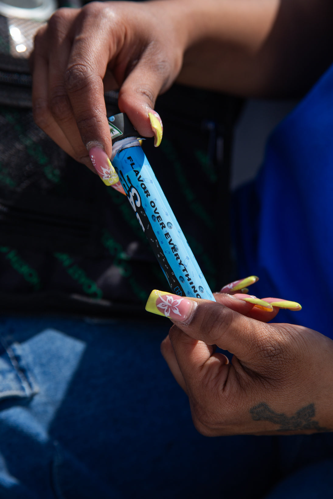 Blue Candiez Pocket Tee
