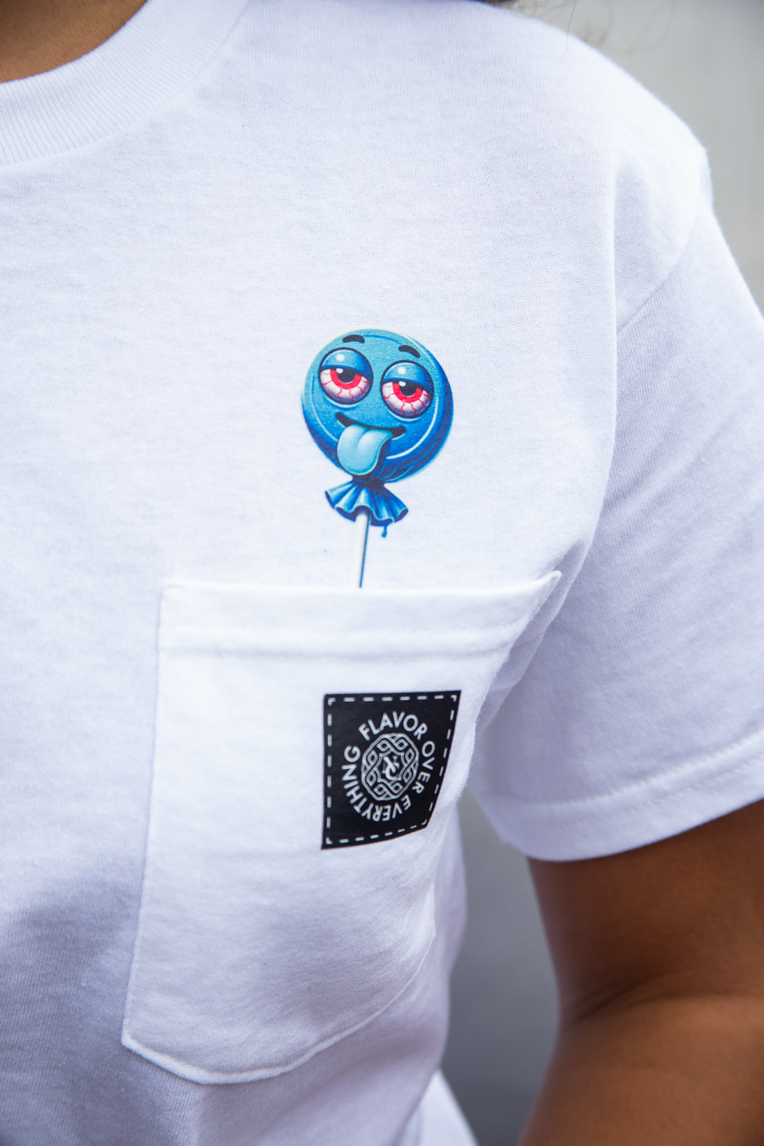Blue Candiez Pocket Tee