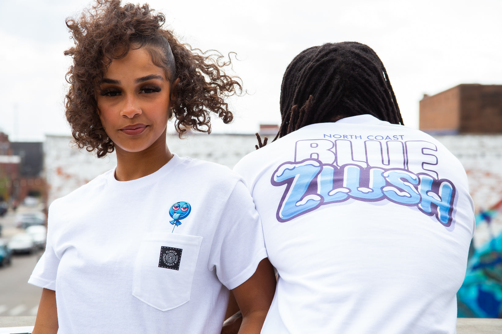 Blue Zlush Oversized Tee
