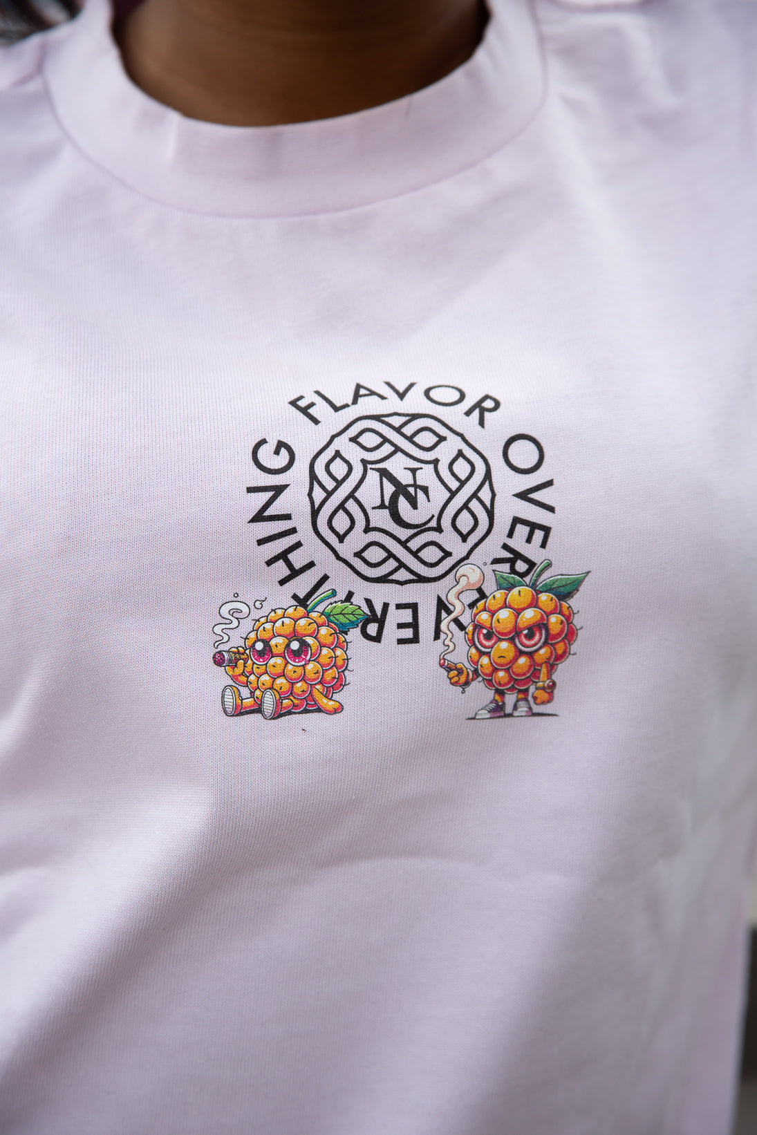 Orange Berry Oversized Tee