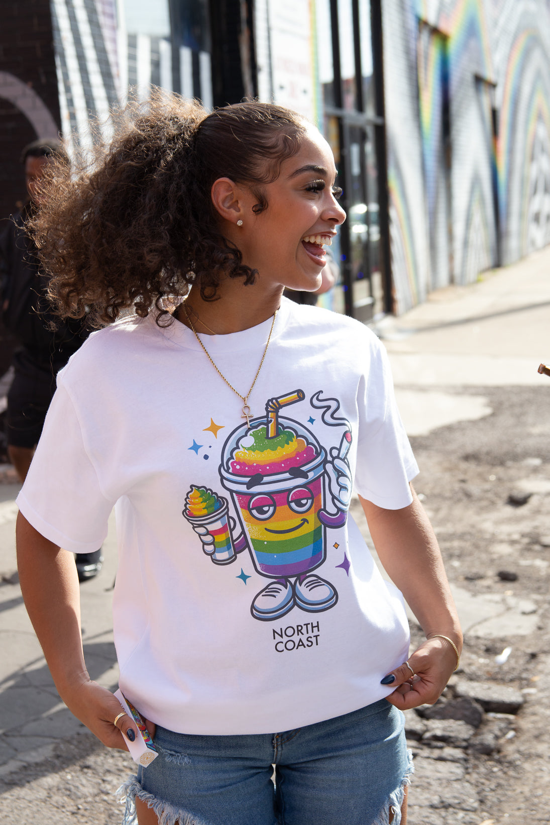 Rainbow Zlush Oversized Tee