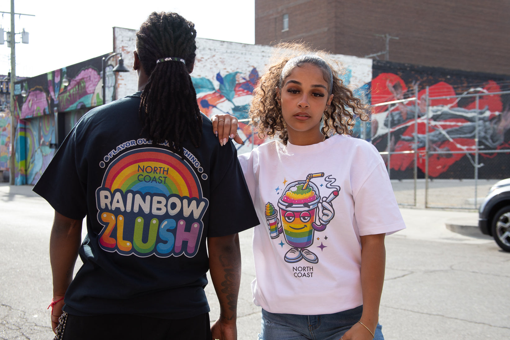 Rainbow Zlush Oversized Tee