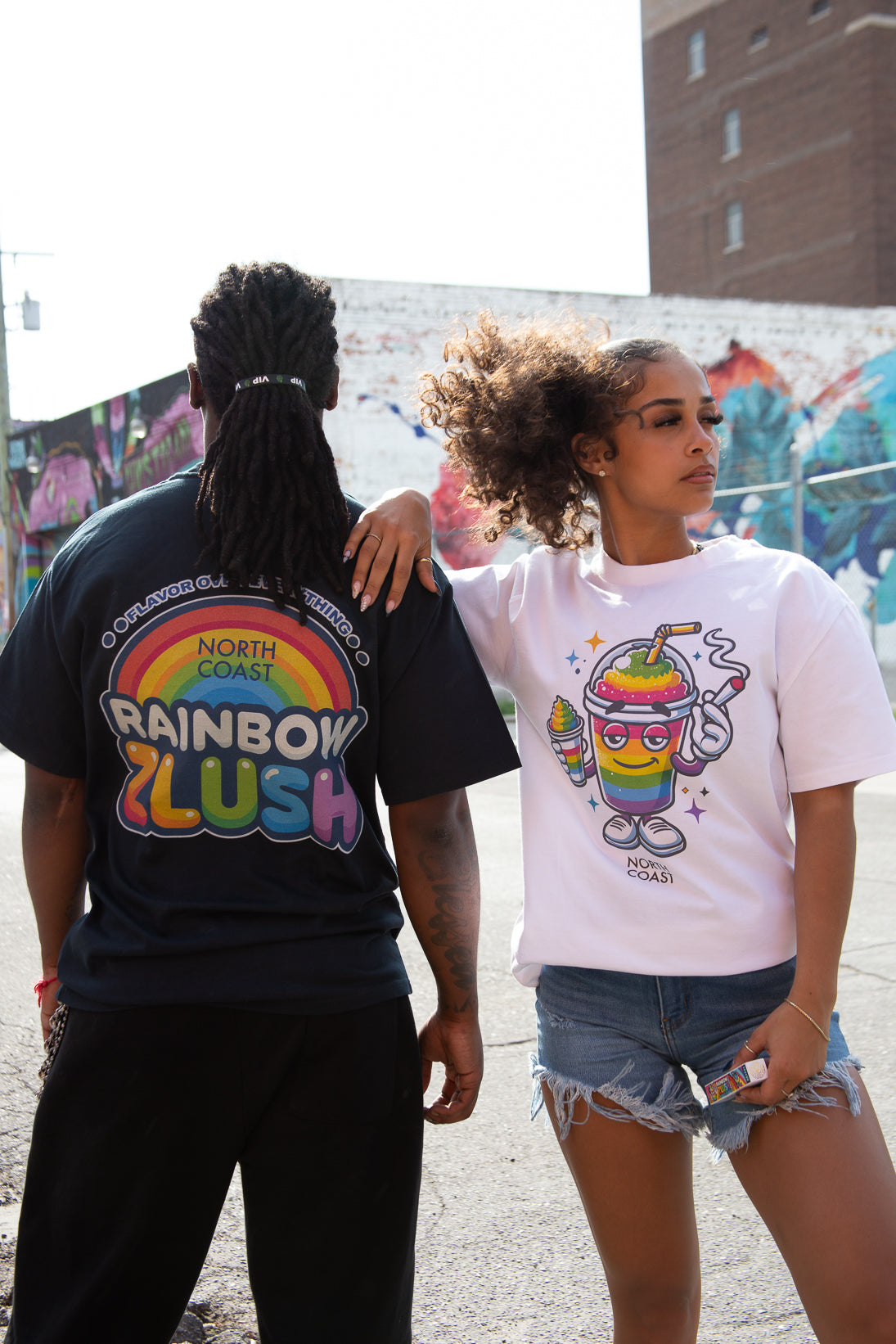 Rainbow Zlush Oversized Tee
